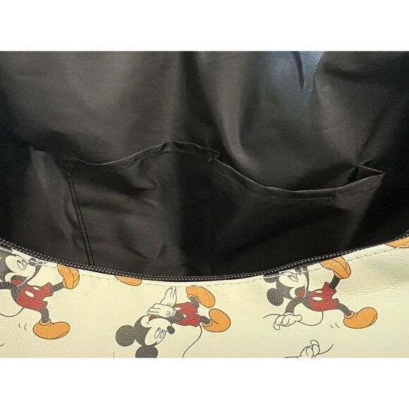 Mickey Mouse BioWorld 20” Rolling Ivory Duffle Bag Luggage Carry On NEW - Picture 8 of 9